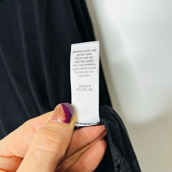 Athleta black lightweight cowl neck tunic - Picture 5 of 9